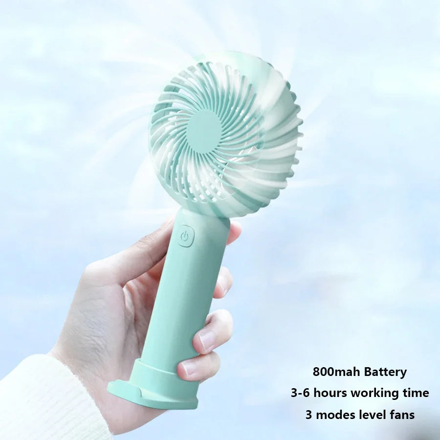 Mini Handheld Fan Mini Air Conditioner Portable Air Conditioner USB Rechargeable Fan Air Cooler Outdoor Travel Hand Fan