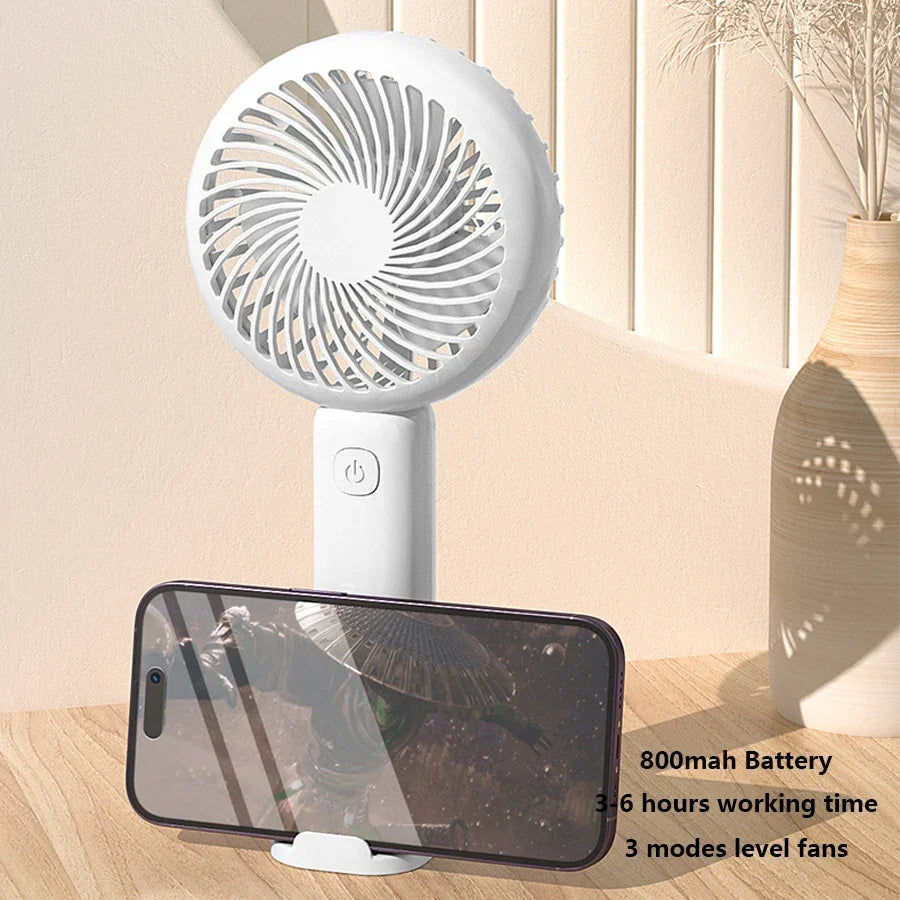 Mini Handheld Fan Mini Air Conditioner Portable Air Conditioner USB Rechargeable Fan Air Cooler Outdoor Travel Hand Fan